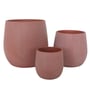 Drum Leaf Pot Terracotta Large