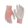 Soft Polyester Red Gardening Gloves Pastel - Small