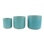 Northcote Laila Cylinder Pot 20x19cm Aqua Medium