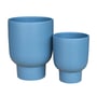 Northcote Rhett Pedestal Pot 22x28cm Blue Medium
