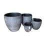Northcote Pottery Montague Egg Pot 34X34cm Grey Pietra