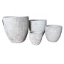 Northcote Pottery Montague Egg Pot 54X54cm White Pietra