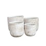 Northcote Pottery Odyssey Drum Pot 44X36cm White Pietra