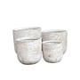 Northcote Pottery Odyssey Drum Pot 24X20cm White Pietra