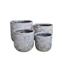 Northcote Pottery Odyssey Drum Pot 44X36cm Grey Pietra