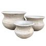 Northcote Pottery Triton Belly Pot 51X35cm White Pietra