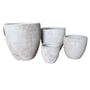 Northcote Pottery Montague Egg Pot 26X26cm White Pietra