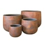 Northcote Pottery Odyssey Drum Pot 44X36cm Rust