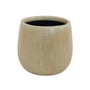 Hisako Round Pot - Ecru  18 x 16cm Small