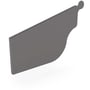 OG Gutter 125 Stop End Left Hand Cobblestone
