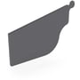 OG Gutter 125 Stop End Left Hand Granite