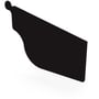 OG Gutter 125 Stop End Right Hand Ebony