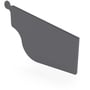OG Gutter 125 Stop End Right Hand Granite