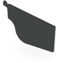 OG Gutter 125 Stop End Right Hand Gun Metal Grey
