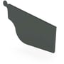 OG Gutter 125 Stop End Right Hand Slate Grey