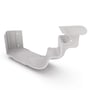 OG Gutter 125 Ribbed Internal Cast Angle Gull Grey