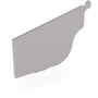 OG Gutter 125 Ribbed Stop End Left Hand Birch