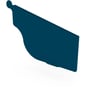 OG Gutter 125 Ribbed Stop End Right Hand Mountain Blue