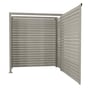 Slat Pool Pump Cover 600 x 1594 x 1500mm Birch Single Door No Lid