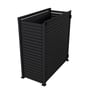 Slat Pool Pump Cover 600 x 1594 x 1500mm Gun Metal Grey Single Door No Lid