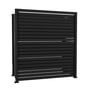 Slat Pool Pump Cover 600 x 1594 x 1500mm Gun Metal Grey Single Door No Lid