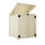 Slat Pool Pump Cover 1150 x 1204 x 982mm Primrose Double Door With Lid