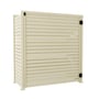 Slat Pool Pump Cover 600 x 1594 x 1500mm Primrose Single Door No Lid