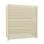 Slat Pool Pump Cover 600 x 1594 x 1500mm Primrose Single Door No Lid