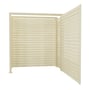 Slat Pool Pump Cover 600 x 1594 x 1500mm Primrose Single Door No Lid