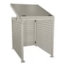 Slat Pool Pump Cover 1150 x 1204 x 982mm Birch Double Door With Lid