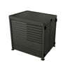Slat Pool Pump Cover 1150 x 1204 x 982mm Slate Grey Double Door With Lid