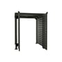 Slat Pool Pump Cover 1150 x 1204 x 982mm Slate Grey Double Door With Lid