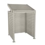 Slat Pool Pump Cover 1000 x 1204 x 916mm Birch Single Door With Lid