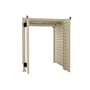 Slat Pool Pump Cover 1200 x 1134 x 982mm Merino Double Door With Lid
