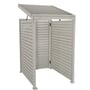 Slat Pool Pump Cover 1200 x 1489 x 982mm Birch Double Door With Lid