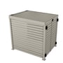 Slat Pool Pump Cover 1200 x 1134 x 982mm Birch Double Door With Lid