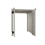 Slat Pool Pump Cover 1200 x 1134 x 982mm Birch Double Door With Lid
