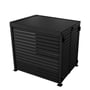 Slat Pool Pump Cover 1200 x 1134 x 982mm Gun Metal Grey Double Door With Lid