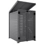 Slat Pool Pump Cover 1200 x 1489 x 982mm Granite Double Door With Lid