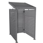 Slat Pool Pump Cover 1200 x 1489 x 982mm Granite Double Door With Lid