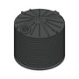 Round Poly Tank 13638L Charcoal