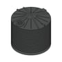 Round Poly Tank 13638L Smooth Cream