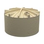 Round Poly Tank 40000L Gull Grey
