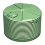 Corrugated Squat Poly Water Tank 4500L Gull Grey