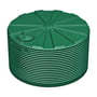 Corrugated Squat Poly Water Tank 9000L Heritage Red