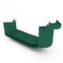 Quad Gutter Low Front 115 External Two Piece Cast Angle 90° Caulfield Green
