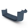 Quad Gutter Low Front 115 External Two Piece Cast Angle 90° Dark Stone
