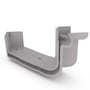 Quad Gutter Low Front 115 Internal Two Piece Cast Angle 90° Birch