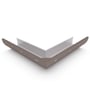 Quarter Round Gutter External Mitre Slotted Banyan Brown