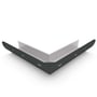 Quarter Round Gutter External Mitre Slotted Gun Metal Grey